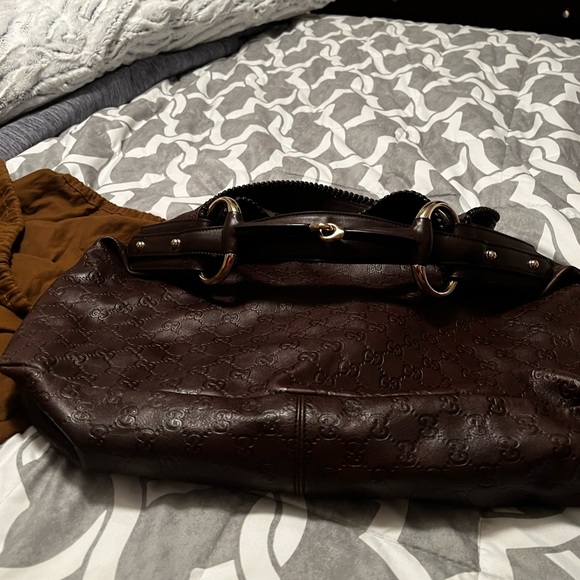 Gucci leather hobo bag and matching wallet - Picture 6 of 14